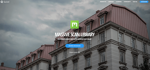 sites that offer best textures for 3d graphics Quixel megascan